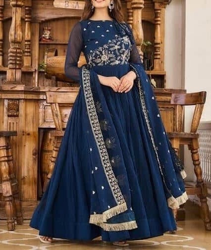 Midnight Blue Anarkali